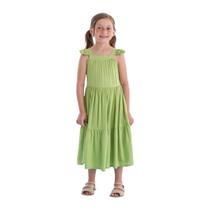 Vestido midi infantil verde mon sucré moderno 3127048 Vestido midi infantil verde mon sucré moderno 3127048