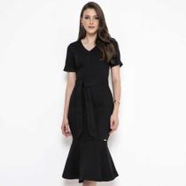Vestido midi jeans black laura rosa Vestido midi jeans black laura rosa