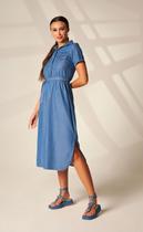 Vestido midi jeans chemise m/c