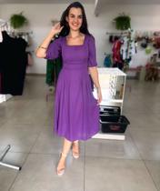 Vestido midi / Longueti chifom tamanho único