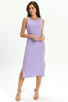 Vestido midi malha jacquard LILAS M