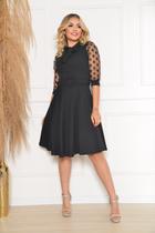 Vestido Midi Manga 3/4 Gode Rodado Cinto Moda Evangelica Feminino Social Festas