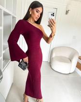 Vestido Midi Nula Manga Modal Vestido Midi Nula Manga Modal