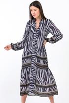 Vestido Midi PKS Animal Print-M