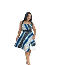 Vestido Midi Plus Size 3 Tiras Moda Evangélica Feminina