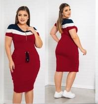 Vestido Midi Plus Size Aurora Moda Evangélica Feminina