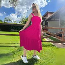 Vestido Midi Plus Size Com Alças Ajustáveis Tendência 2025 Vestido Midi Plus Size Com Alças Ajustáveis Tendência 2025