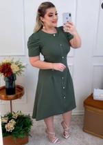 Vestido Midi Plus Size Gabriela Moda Evangélica Feminina