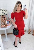 Vestido Midi Plus Size Isabela Moda Evangélica Feminina