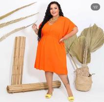 Vestido mídi plus size