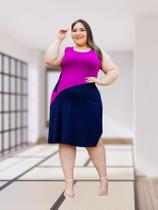 Vestido Midi Plus Size Regata Elegante Soltinho com Bolsos Tendência Verão Moda Gringa