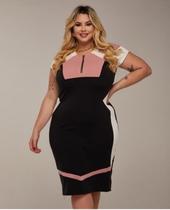 Vestido MIDI Plus Size Vânia Moda Evangélica Feminina