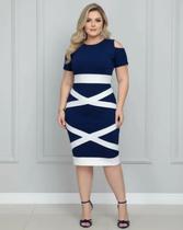Vestido Midi Plus Size X Moda Feminina Evangélica