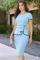 Vestido Midi Pluz Size Feminino Moda Evangélica Laço Na Cintura Linha Gold Oferta