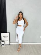 Vestido midi poliamida tamanho único