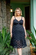 Vestido Midi Preto Melina Manifesto Elegante e Sofisticado