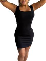 Vestido Midi Preto Nude Curto Premiun Anarruga Canelado Anabela Vestido Midi Preto Nude Curto Premiun Anarruga Canelado Anabela