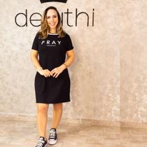 Vestido Midi preto pray