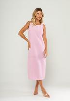 Vestido Midi Regata E Recorte Posterior Rosa Salvatore