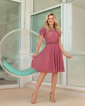 Vestido midi rosa queimado tamanho M Vestido midi rosa queimado tamanho M