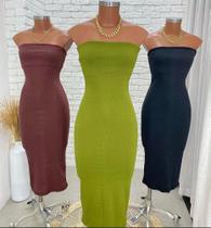 VESTIDO MIDI sem alça