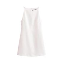 Vestido Midi Sem Mangas Para Mulheres, Elegante Para Festas Noturnas, Preto, Branco, Amarelo 2024