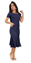 Vestido Midi Sereia Denim Gioconda Portto