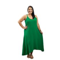 Vestido Midi Solto Alça Fina Regulavel Viscose Duna De Bico Vestido Midi Solto Alça Fina Regulavel Viscose Duna De Bico