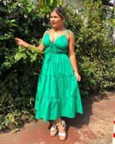 Vestido MIDI tricoline