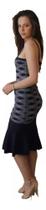 Vestido Midi Tricot Estampa Geométrica, Estilo Sereia Fato M Vestido Midi Tricot Estampa Geométrica, Estilo Sereia Fato M