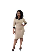 Vestido Midi Tubinho Luxo Moda Evangélica Cristã