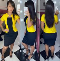 Vestido Midi Tubinho Social Moda Evangélica Atacado