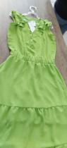 Vestido midi verde