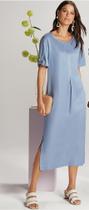 Vestido MIDI Viscose Tam 44 Lilás Vestido MIDI Viscose Tam 44 Lilás