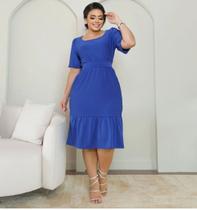 Vestido Midi Zuleica Moda Evangélica Feminina Vestido Midi Zuleica Moda Evangélica Feminina