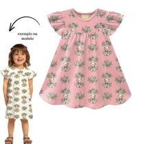 Vestido Milon em Cotton Florido Rosa
