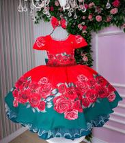 Vestido Mimadine Melina Vermelho para o Natal