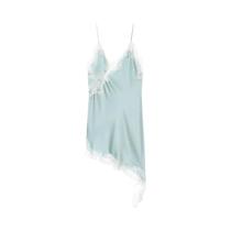 Vestido Mini Assimétrico Marrom De Renda Sem Mangas E Costas Abertas Para Mulheres, Sexy E Elegante