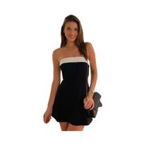 Vestido Mini Bodycon Sem Alças Em Patchwork Com Bloco De Cores Para Mulheres, Elegante Para Festas