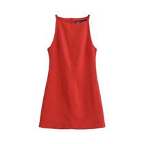 Vestido Mini Branco e Preto - Sem Mangas, Decote Ombro a Ombro - Ideal para Festa