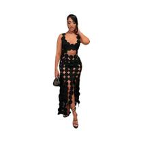 Vestido Mini Com Decote Baixo E Recortes Para Mulheres, Verão, Sexy, Com Franjas, Costas Vestido Mini Com Decote Baixo E Recortes Para Mulheres, Verão, Sexy, Com Franjas, Costas