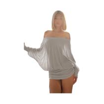 Vestido Mini Feminino Ombro a Ombro Manga Longa Com Drapeado E Patchwork Sexy Elegante Casual Para