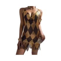 Vestido Mini Sem Mangas Com Decote Em V E Costas Descobertas Para Mulheres, Vestidos De Festa De