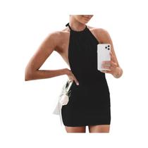 Vestido Mini Sem Mangas E Costas Descobertas Para Mulheres, Estilo Y2K, Elegante E Sexy Para Festas