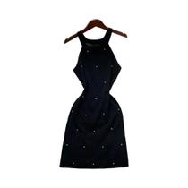 Vestido Mini Sexy De Tricô Para Mulheres, Estilo Y2K Com Diamantes, Moda Streetwear Vestido Mini Sexy De Tricô Para Mulheres, Estilo Y2K Com Diamantes, Moda Streetwear