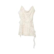 Vestido Mini Sexy Sem Costas Com Lantejoulas Para Mulheres, Estilo Chic Cami, Camadas, Moda Para