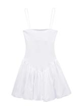 Vestido Mini Vintage Com Pregas E Patchwork, Costas Descobertas, Alças Finas, Decote Quadrado, Moda