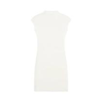 Vestido Mini Vintage Feminino De Gola Alta Sem Mangas Em Malha Elástica Moda Vestidos Femininos Vestido Mini Vintage Feminino De Gola Alta Sem Mangas Em Malha Elástica Moda Vestidos Femininos