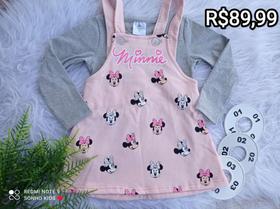 Vestido minnie + blusa meia estação