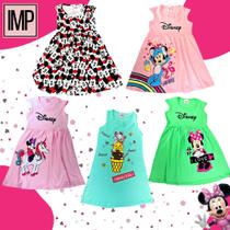 Vestido Minnie Disney Infantil Menina V05 - Verão 2 ao 8 - Impakto Modas